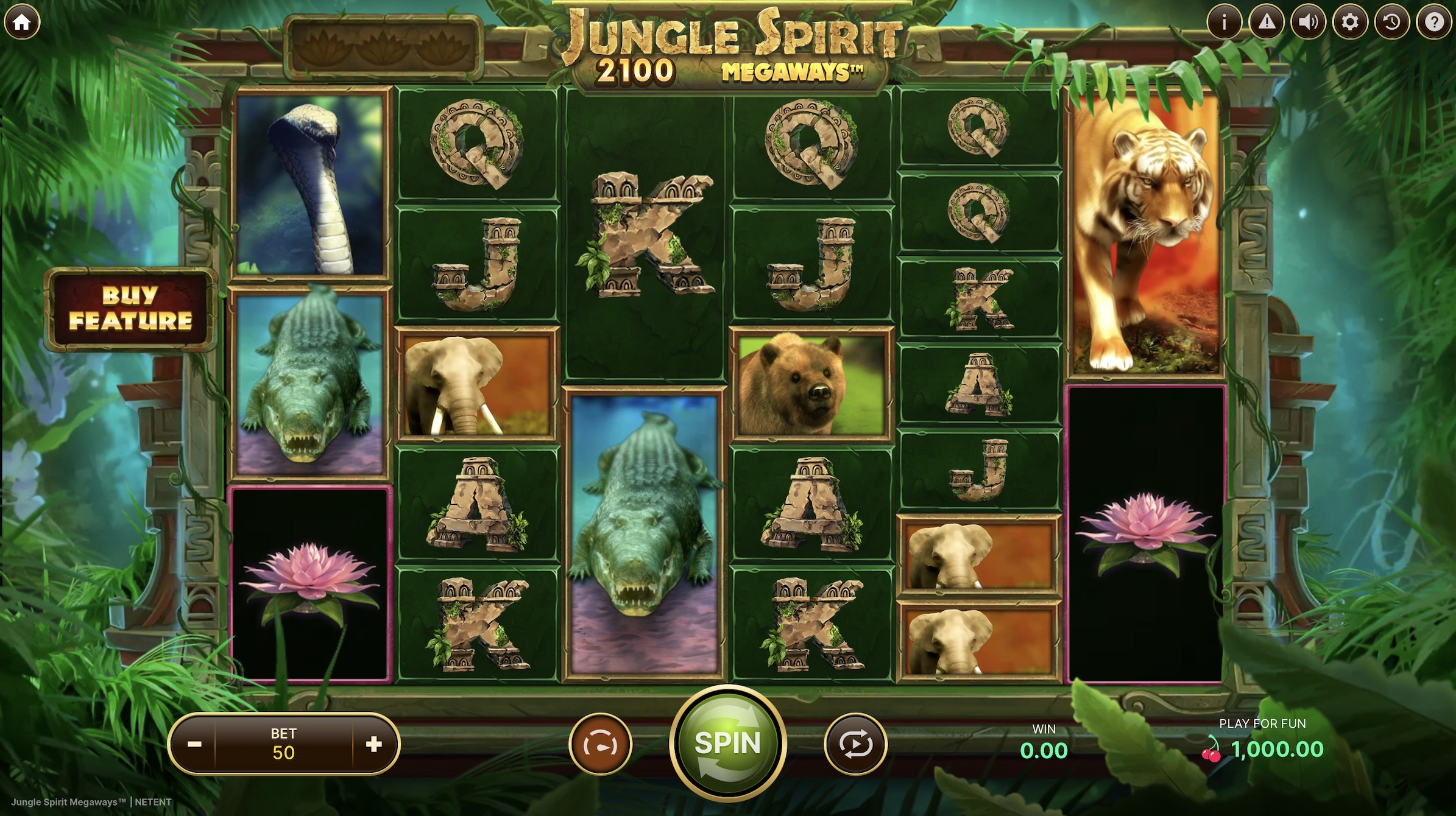  Jungle Spirit Megaways   NetEnt    